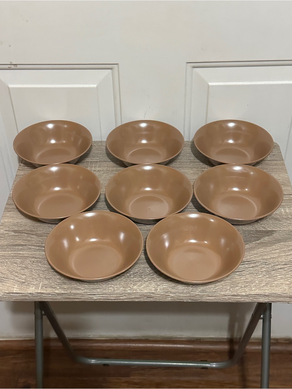 Texas Ware by PMC - A2 Fruit Bowls - 5½"  Chocolate Set Of 8 Melamine Melmac